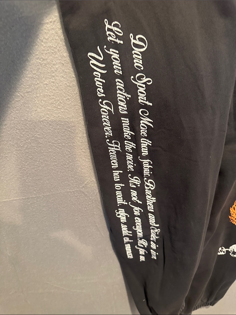 Darc Sport Black Joggers with White Script and Gold Graphic - Picture 5 of 6